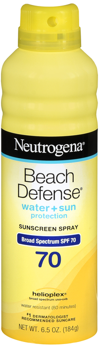 Neutrogena Beach Defense SPF 70 Sunscreen Spray 6.5oz