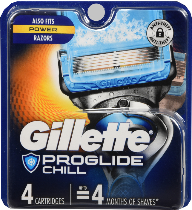 Gillette ProGlide Chill Men's Razor Blade Refill Cartridges 4ct