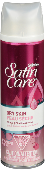 GILLETTE SATIN CARE SHAVE GEL DRY SK 7OZ