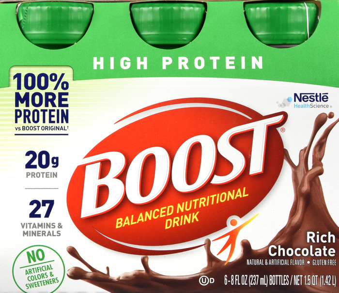 Boost High Protein 8oz Rich Chocolate 4x6ct