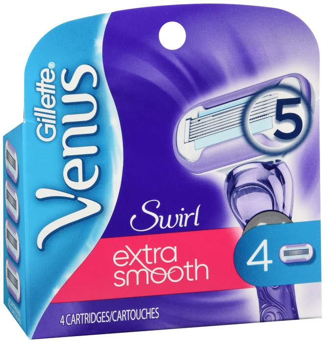 Gillette Venus Extra Smooth Swirl Women's Razor Blade Refills 4ct