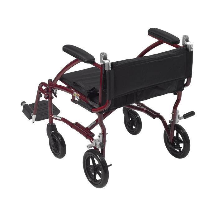 Transport Chair Fly-Lite Aluminum Red 19"