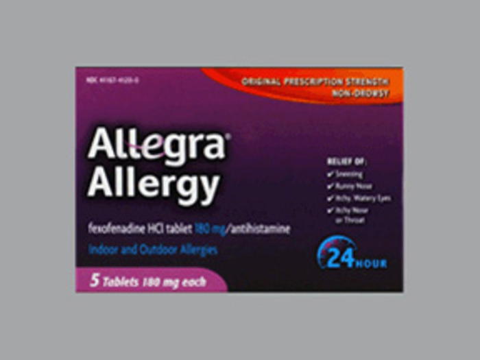 Allegra OTC 24HR 180mg Tablet 5ct