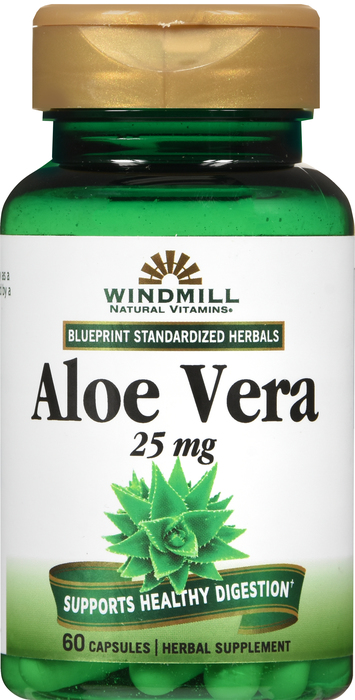 ALOE VERA 25MG EXTRCT CAPS 60CT WINDMILL