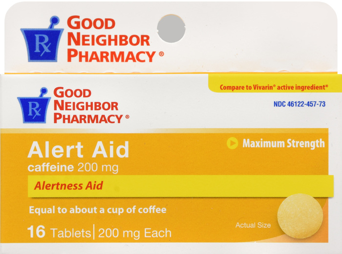 Good Neighbor Pharmacy Alert Aid Caffeine 200mg Tablets 16ct