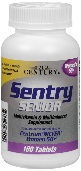 21st Century Sentry Senior Women 50+ Multivitamin Tablets 100ct