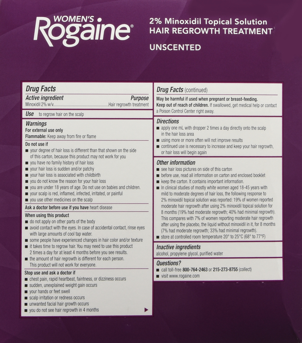 ROGAINE WOMEN SOLUTION 3 MONTH UNS 3X2OZ