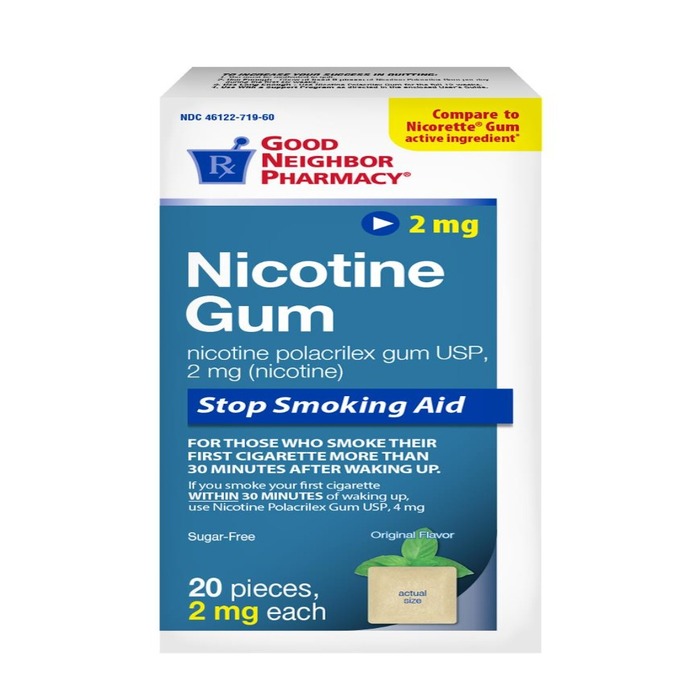 Good Neighbor Pharmacy Nicotine Gum 2mg Uncoated Original 20ct