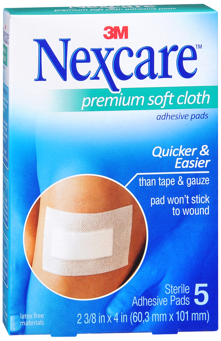 NEXCARE ADHSIV PAD CLOTH 2-3/8"X4" 5CT