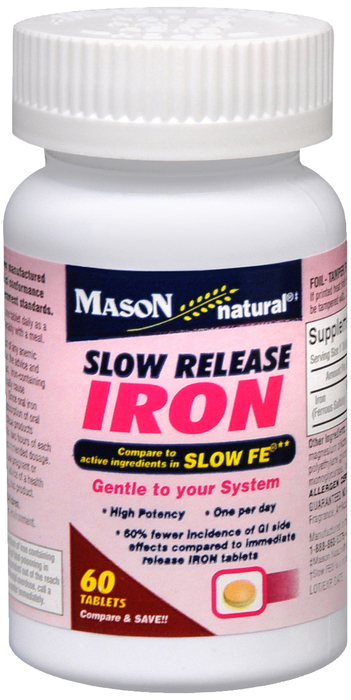 IRON SLOW RELEASE 50MG TABS 60CT MASON