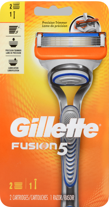 Gillette Fusion5 Men's Razor Blade + 2 Razor Blade Refills 1ct