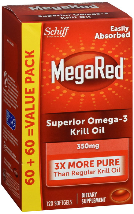 MEGARED OMEGA-3 KRILL OIL 350MG SG 120CT