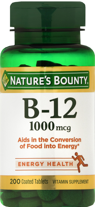 Nature's Bounty B-12 1000mcg Tablets 200ct