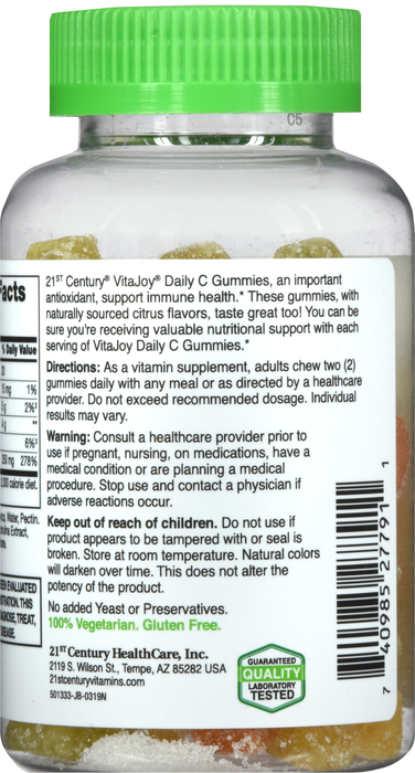 21st Century VitaJoy Vitamin C 250mg Gummies60ct