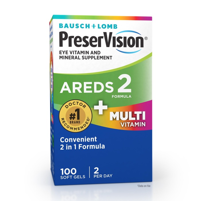 Bausch + Lomb PreserVision AREDS 2 + Multi Vitamin Softgels 100ct