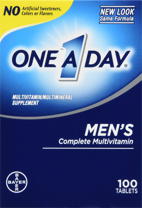 One A Day Men's Complete Multivitamin Tablets 100ct