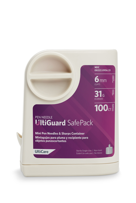 UltiGuard SafePack Pen Needles 31gx6mm 100ct