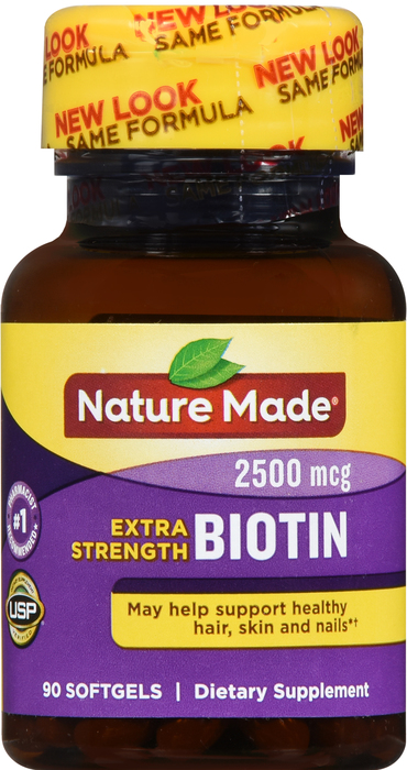 Nature Made Biotin 2,500mcg Softgels 90ct