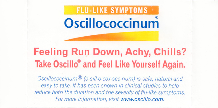 Boiron Oscillococcinum Flu-Like Symptoms Quick Dissolving Pellets 30ct