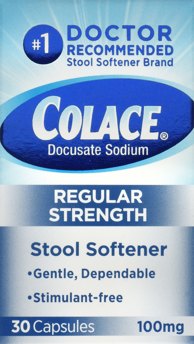 Colace Stool Softener 100mg Capsules 30ct