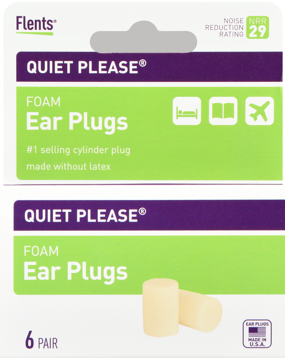 Flents Quiet! Please Foam Ear Plugs 6ct