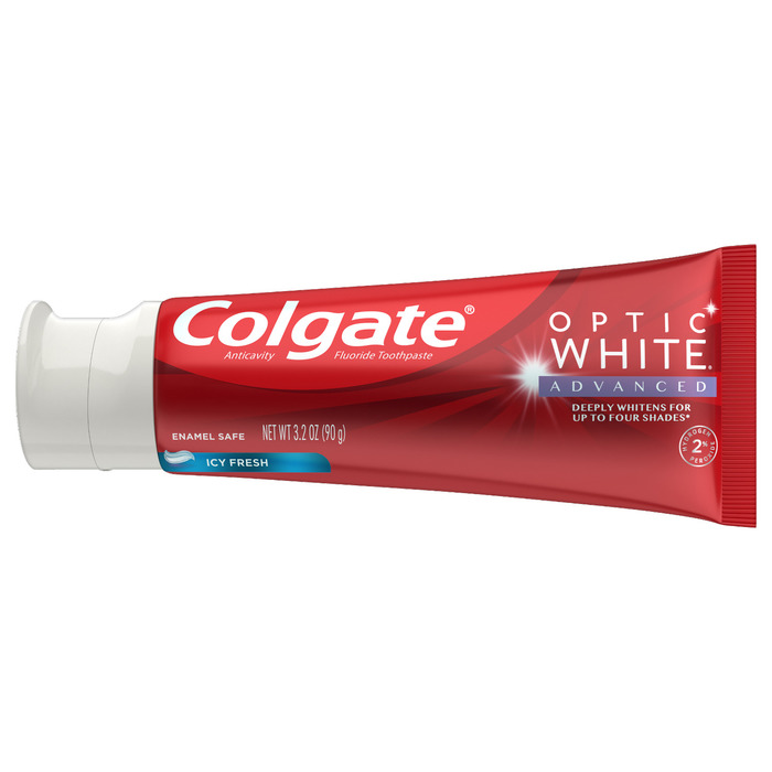 Colgate Optic White Advanced Teeth Whitening Toothpaste, Icy Fresh 3.2oz