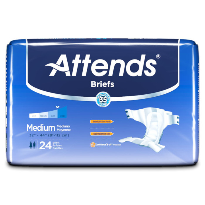 Attends Derma-Dry Advanced Brief Medium 4x24ct