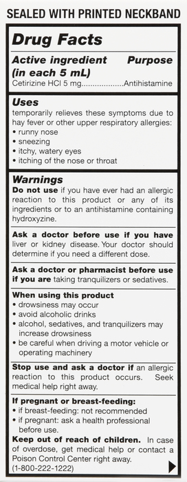 Good Neighbor Pharmacy Children's All Day Antihistamine 1mg Bubble Gum Flavor Syrup 4oz