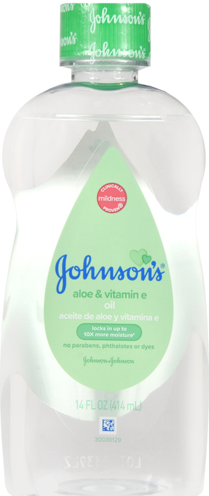 Johnson's Baby Oil Gel with Aloe and Vitamin E 14oz