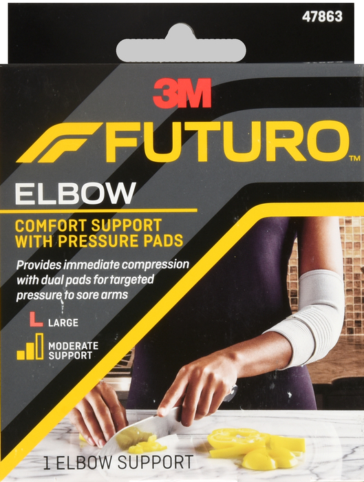 FUTURO COMFORT ELBOW PRESSURE PADS LARGE