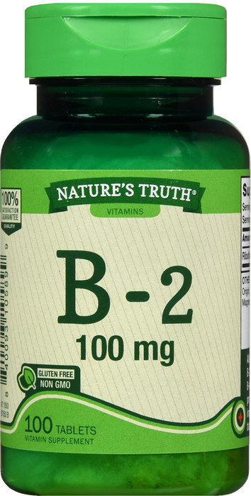 VIT B-2 100MG TAB 100CT NAT TRUTH