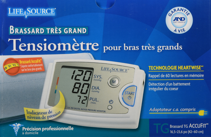 LifeSource Automatic Blood Pressure Monitor for Extra Large Arms 1ct