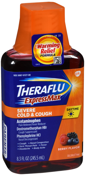 Theraflu Expressmax Severe Cold & Cough Daytime Liquid 8.3oz