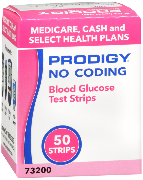 Prodigy No Code Strips Medical 50ct