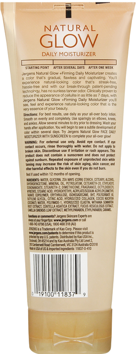 Jergens Natural Glow Firming Daily Moisturizer Fair/Medium 7.5oz