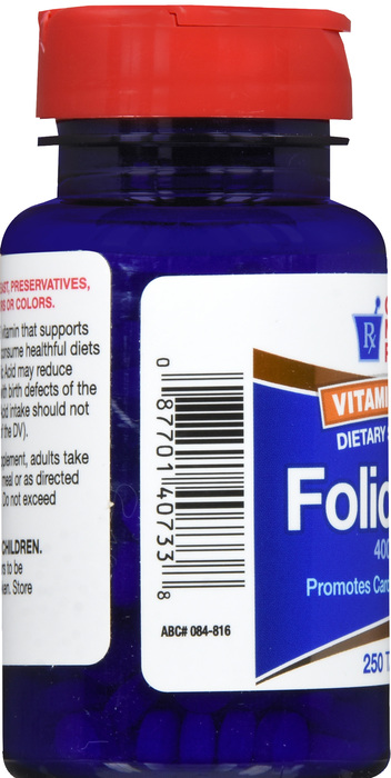 Good Neighbor Pharmacy Folic Acid 400mcg Tablets 250ct