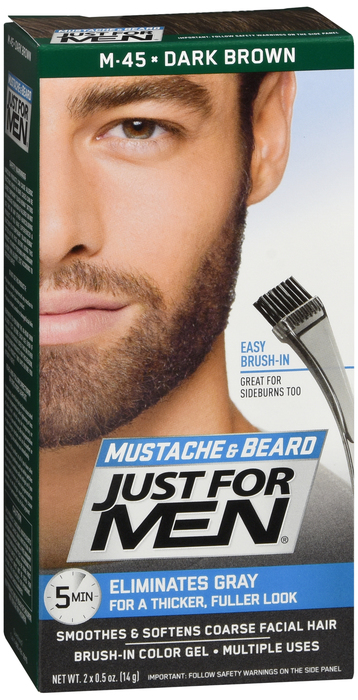 Just for Men Mustache & Beard Gel Dark Brown 1ct