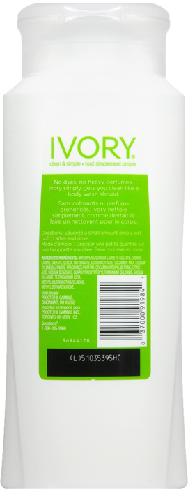 IVORY BODY WASH ALOE 21OZ