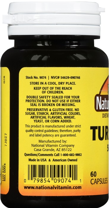 Nature's Blend Turmeric 500mg Capsules 60ct