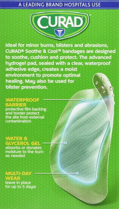 CURAD SOOTHE & COOL CLR GEL BAND 1SZ 8CT