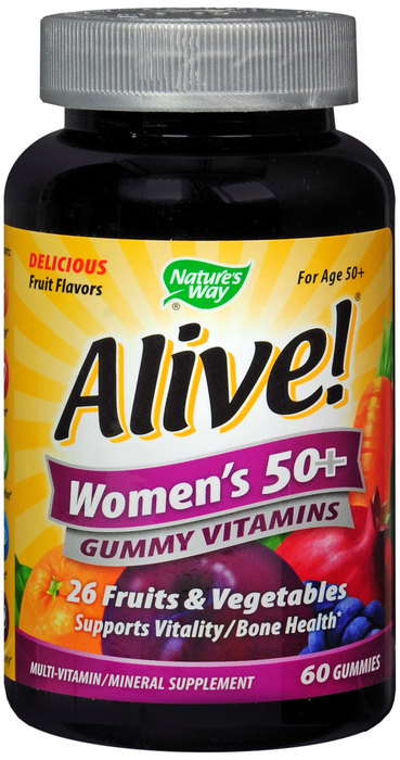 Alive! Women's 50+ Multi-Vitamin Gummies 60ct