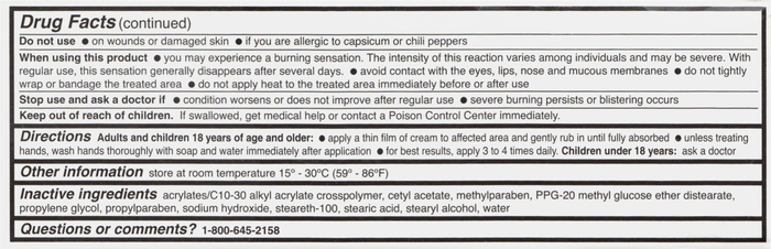 CAPSAICIN 0.025% CREAM 60GM WATSON