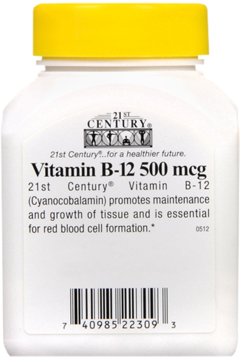 B12 500MCG TAB 110CT 21ST CENT