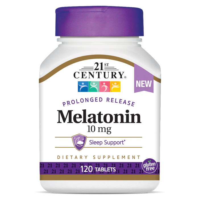 21st Century Melatonin 10mg Prolonged Release Tablets 120ct