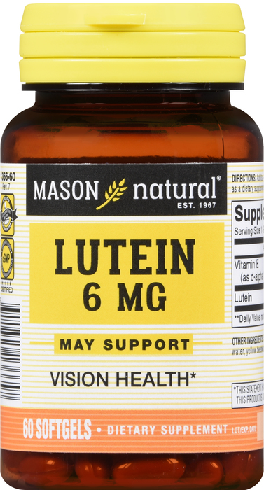 LUTEIN 6 MG SOFTGEL 60CT MASON