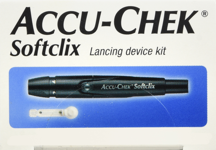 ACCU-CHEK SOFTCLIX LANCING DEVICE BLACK