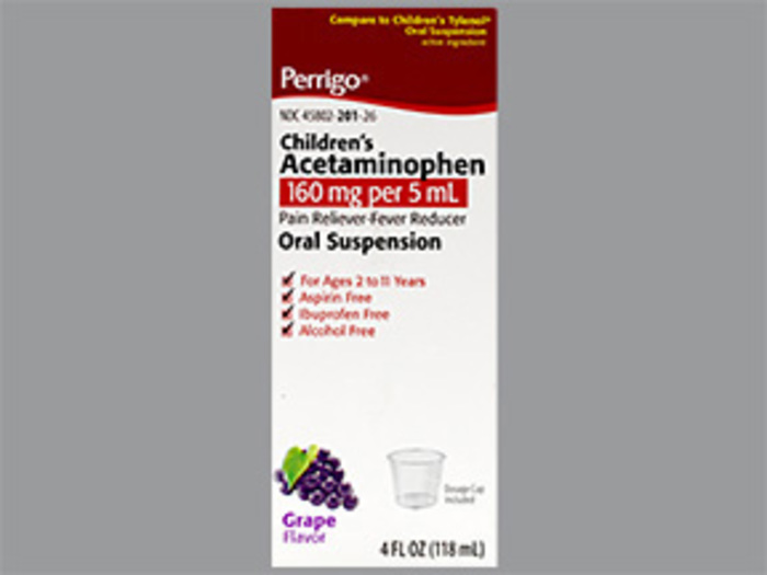 ACETAMINOPHEN CHILDRENS GRAPE ORAL SUSPENSION 118ML