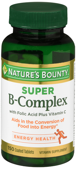 Nature's Bounty Super B Complex With C Tablets 150ct