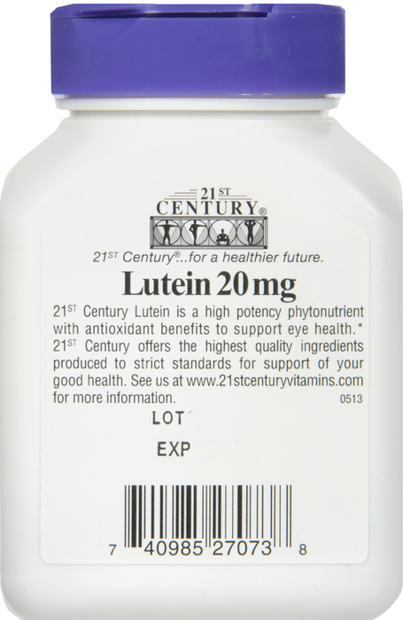 21st Century Lutein 20mg Softgels 60ct