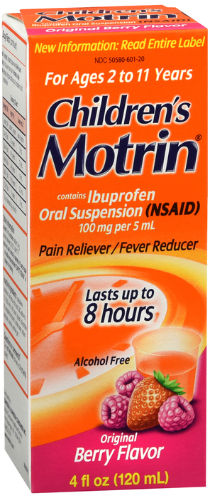 Children's Motrin Ibuprofen Berry-Flavored Oral Suspension 4oz